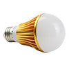 7 1W E27 630LM 5000K 7-LED White Light Bulb (85-265V)
