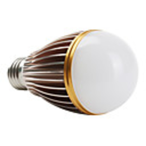 7 1W E27 630LM 5000K 7-LED White Light Bulb (85-265V)