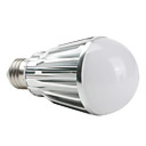 7 1W E27 630LM 5000K 7-LED White Light Bulb (85-265V)