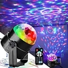 7 Color DJ Strobe Led Disco Ball 3W Sound Control Laser Projector RGB Stage Light Effect Light Music Christmas Party Bedroom Décor miniinthebox