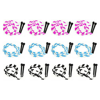7-Foot Jump Ropes 12-Pack - Red Blue Black White Skip Rope for Exercise - Sports amp; Outdoor Activities for Kids Adults and Athletes - Toys Games Family Fun miniinthebox