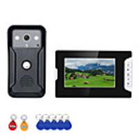 7 Inch Video Intercom Door Phone RFID System with HD Doorbell 1000TVL Camera