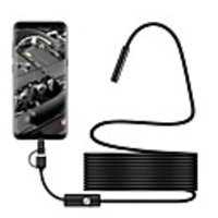 7 mm lens Industrial Endoscope 3 in 1 USB Endoscope Waterproof IP67 Hardwire Borescope Inspection Camera Snake Video Cam with 6 LED for Android PC