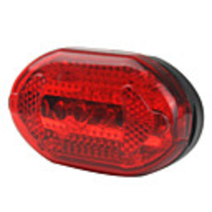 7-Mode 5-LED Bicycle Safety Light with Mounting Bracket (Red)