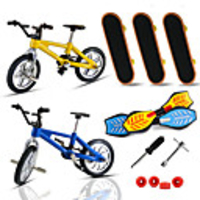 7 pcs Finger skateboards Mini fingerboards Swing boards Finger Toys Plastic Metal with Replacement Wheels and Tools Skate Kid