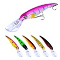 7 pcs Fishing Lures Hard Bait Minnow Crank Outdoor Sinking Bass Trout Pike Bait Casting Lure Fishing General Fishing Plastic