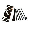 7 Pcs Wool Makeup Brush Set with Free Brown Case