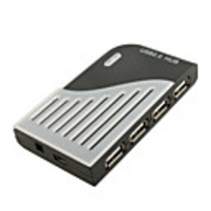 7 Port USB 2.0 Hub (Black)
