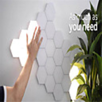 7 sets of modular touch sensitive lighting hexagonal lamp creative magnetic night lamp wall decoration lampara