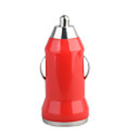 700mA Car Cigarette Powered USB Adapter/Charger (DC 12V/24V)-Red