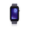 72-LED Blue Light Matrix Stainless Steel Watch/Wristwatch (Black)