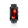 72-LED Red Light Matrix Leather Watch/Wristwatch