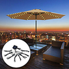 72 LED Solar Garden Umbrella light Outdoor Waterproof IP67 String Lights Light Sensor Control Garden Decorative Lamp 1 set miniinthebox