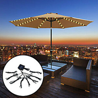 72 LED Solar Garden Umbrella light Outdoor Waterproof IP67 String Lights Light Sensor Control Garden Decorative Lamp 1 set miniinthebox