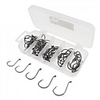 75 pcs Fishing Hooks Sea Fishing / Fly Fishing / Bait Casting Carbon Steel Easy to Carry / Ice Fishing / Spinning / Jigging Fishing / Freshwater Fishing / Carp Fishing