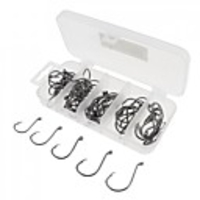 75 pcs Fishing Hooks Sea Fishing / Fly Fishing / Bait Casting Carbon Steel Easy to Carry / Ice Fishing / Spinning / Jigging Fishing / Freshwater Fishing / Carp Fishing