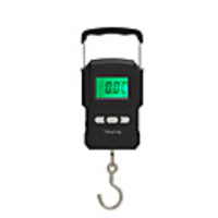 75kg/10g Digital Scale With Tape For Luggage Travel Weighting Steelyard Hanging Electronic Hook Scale Weight Tool Backlight LCD