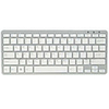 78-Key Slim Portable Rechargeable Bluetooth Wireless Keyboard - White