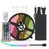 7m 10m Light Sets RGB Strip Lights 420-600 LEDs SMD5050 10mm 44Keys Remote Controller 4 Connectors 1 AC Cable 1 set RGB Holiday Self-adhesive Tiktok LED Strip Lights 24 V