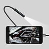 7mm Mini Endoscope Camera for Android Borescope Waterproof 6 LED Adjustable