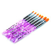 7pcs acrylic brush nylon nail art tools set