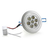 7W 7-LED White Ceiling Down Lamp with LED Driver (85-265V 630Lm)