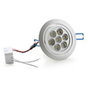 7W 7-LED White Ceiling Down Lamp with LED Driver (85-265V 630Lm)