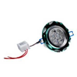 7x1W 560-600LM 3000-3500K Warm White Light Green Crystal LED Ceiling Bulb (85-265V)