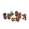 8 In 1 New DOMO KUN Action Active Figure Collectibles Set Keychain
