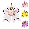8 inch unicorn cheer hair bows flower alligator clips grosgrain ribbon hair accessories gifts for baby girls toddlers kids teen pack of 4