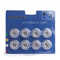 8-LED Vehicle Waterproof Decoration/Signal Lamp Bulbs (12V White)
