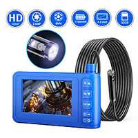 8 mm high-definition Camera 4.3-inch integrated screen dual-lens sewer electronic air-conditioning hard wire 1m with 32G TF card