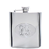 8 Oz Zodiac hip Polished Stainless Steel Flask-Capricorn