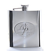 8 Oz Zodiac hip Polished Stainless Steel Flask-Libra