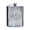 8 Oz Zodiac hip Polished Stainless Steel Flask-Pisces
