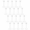 8 pcs cartilage earrings set ear piercing 16g captive bead ring cartilage hilix tragus earrings body piercing jewelry
