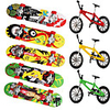 8 pcs Finger skateboards Mini fingerboards Finger Toys Plastic Metal Office Desk Toys Cool with Replacement Wheels and Tools Skate Kid