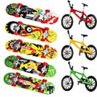 8 pcs Finger skateboards Mini fingerboards Finger Toys Plastic Metal Office Desk Toys Cool with Replacement Wheels and Tools Skate Kid