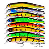 8 pcs Fishing Lures Hard Bait Sinking Bass Trout Pike Trolling Boat Fishing Hard Plastic