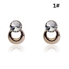 8 Shaped Alloy Crystal Earring
