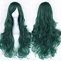 80 cm Long Natural Heat Resistant Lolita Curly Cosplay Wig (Green) miniinthebox