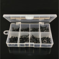 80 pcs Fishing Tackle Box Fishing Rod Guides Carbon Steel Durable Freshwater Fishing Lure Fishing General Fishing