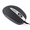 800DPI Mini Optical Mouse with Retractable Wire - Rubber Surface Design