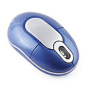 800DPI Mini Wireless Optical Mouse with Smart Receiver Storage Design - Blue