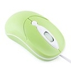 800DPI Wired Mini Optical Mouse - Green
