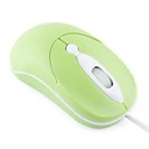 800DPI Wired Mini Optical Mouse - Green