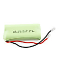 800mAh 2.4V Mi-MH Rechargeable Battery Green (2-pack)