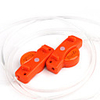 80cm Novelty Waterproof LED Flashing Shoelace - Pair (Orange)
