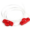 80cm Novelty Waterproof LED Flashing Shoelace - Pair (Red)