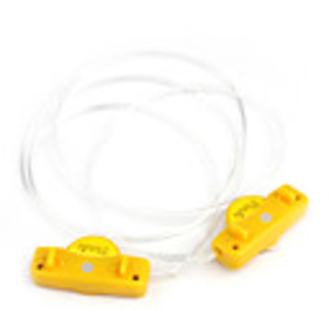 80cm Novelty Waterproof LED Flashing Shoelace - Pair (Yellow)